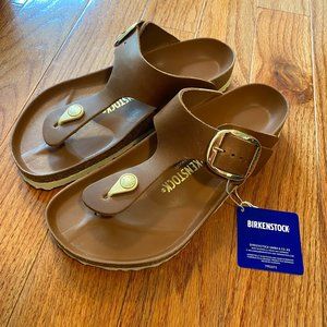 Birkenstock Big Buckle Gizeh, Cognac, 9
